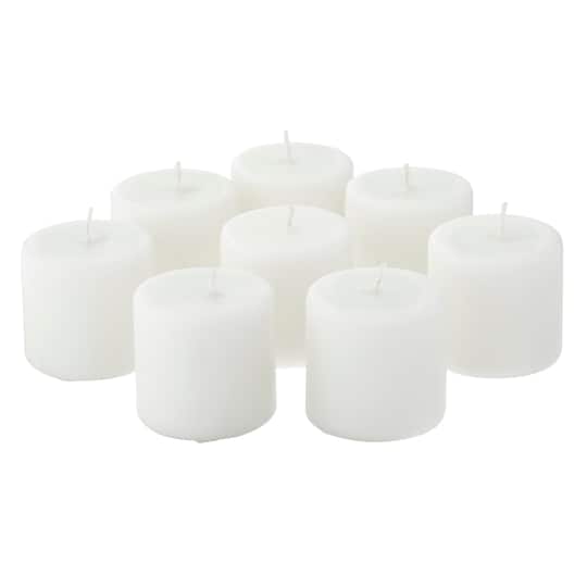 12 Packs: 8 ct. (96 total) Basic Elements&#x2122; White Pillar Candles Value Pack by Ashland&#xAE;